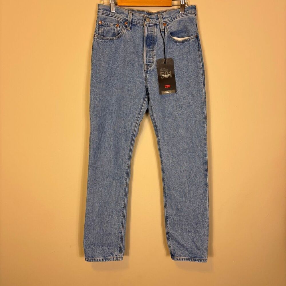 New Levi's Women's 501 Big E Hidden Button Fly Skinny Jeans 27